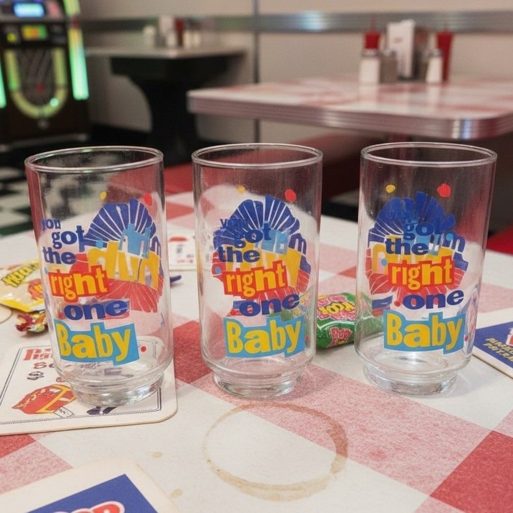 Diet Pepsi Vintage "You Got The Right One Baby" Tumblers, Set‎ of 3, Drinkware